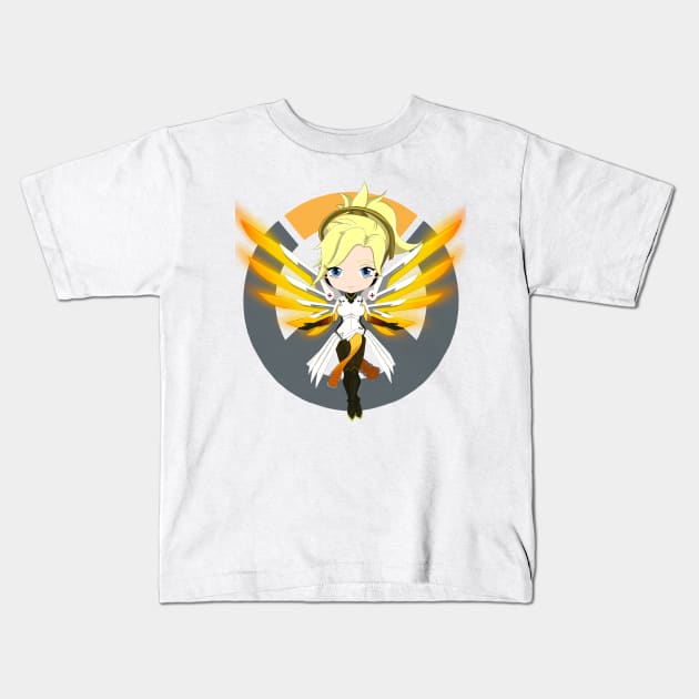 Overwatch Angel of Mercy Kids T-Shirt by Pastelpandabum